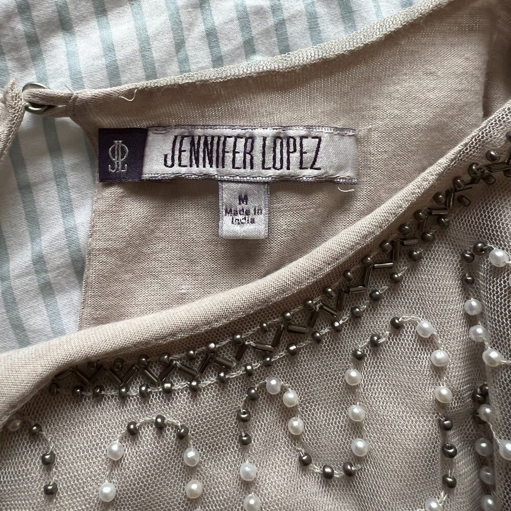 Jennifer Lopez beaded tank top cami - Picture 3 of 5